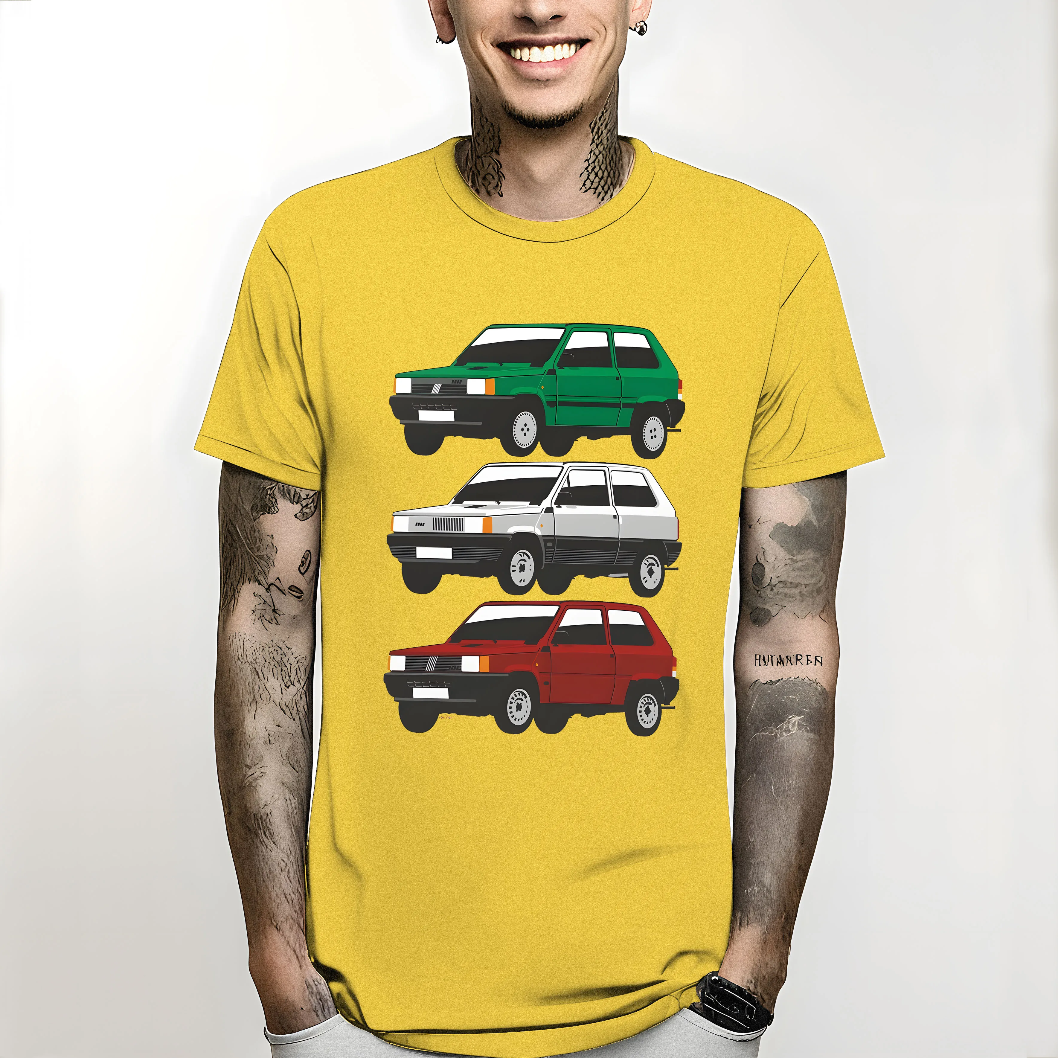 T-Shirt custom t shirts blondie t shirt black t-shirts for men Fiat Panda first generation Short Sleeve harajuku men clothing