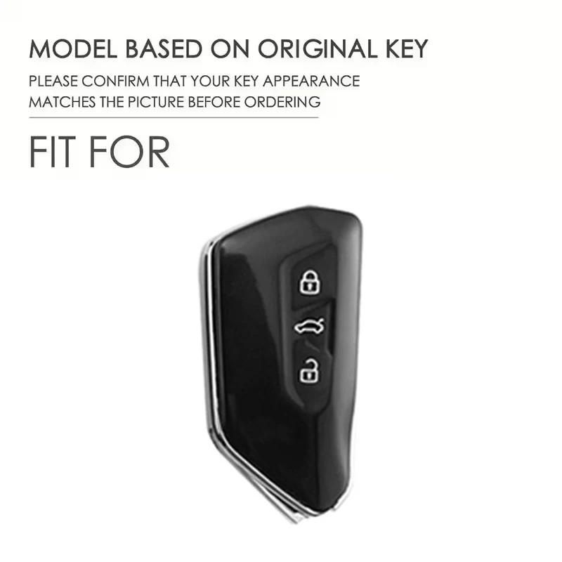 Schlüsselhülle aus Legierung für VW Volkswagen Golf 8 MK8 ID.3 ID.4 Cupra Skoda Octavia A8 SEAT Leon MK4 Zubehör – Detail 1