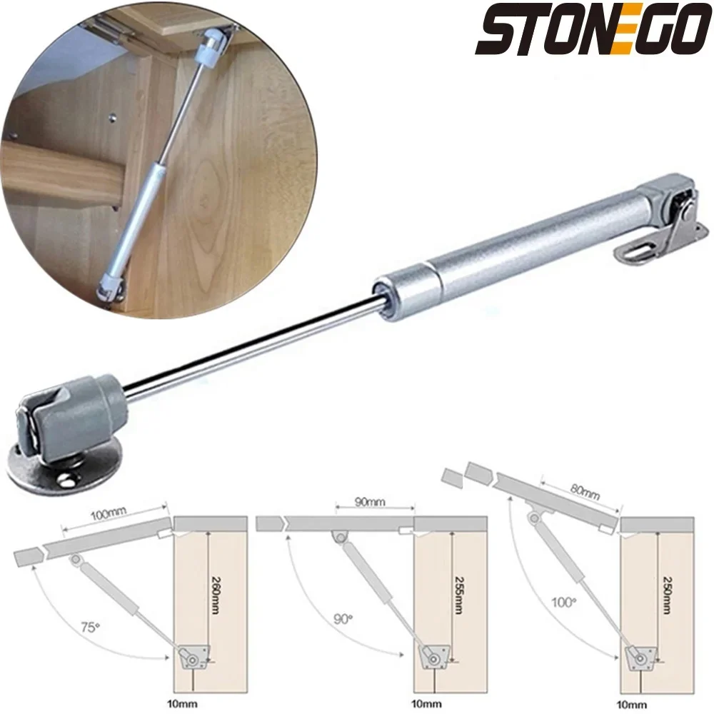 STONEGO 1PC Furniture Cabinet Door Lift Up Pneumatic Support Hydraulic Gas Spring Stay Strut