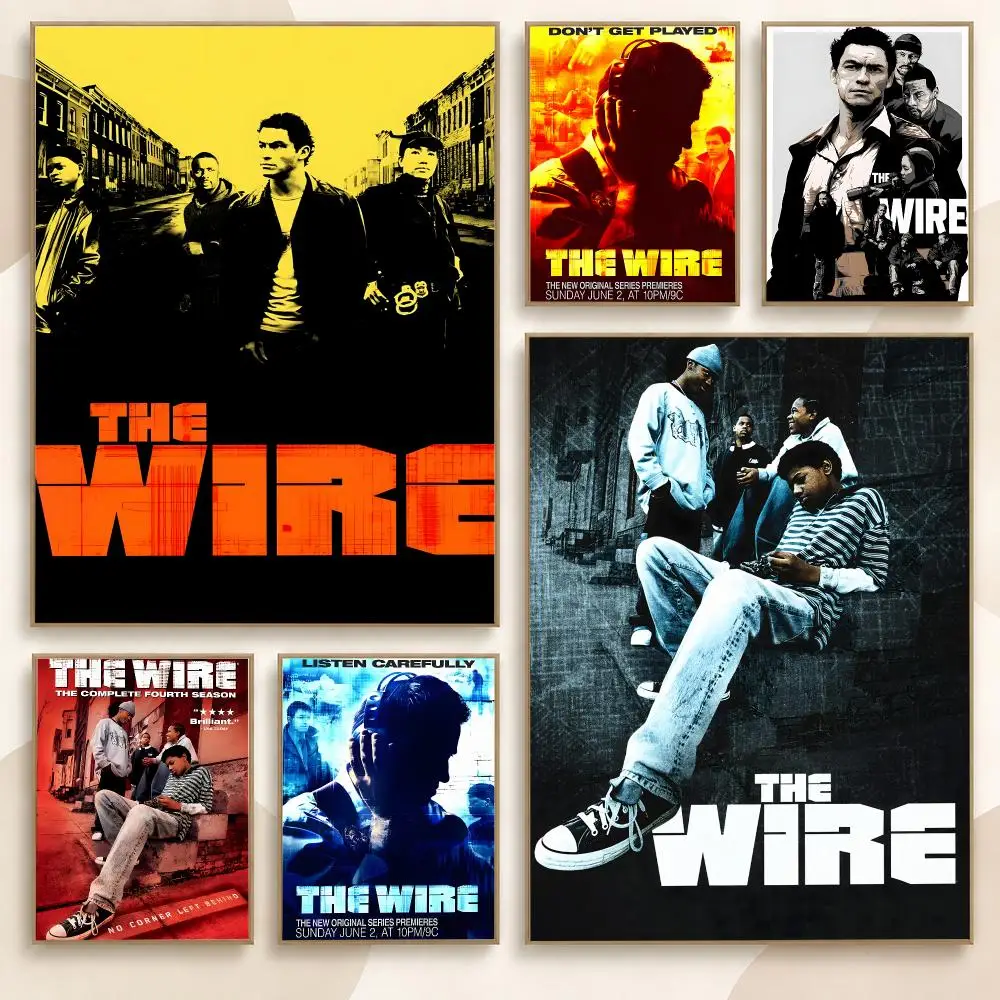 The Wire Classic Movie TV Series 80s 90s Retro Fan Poster Contemporary Wall Art Print for Bedroom & Living Room, Unframed
