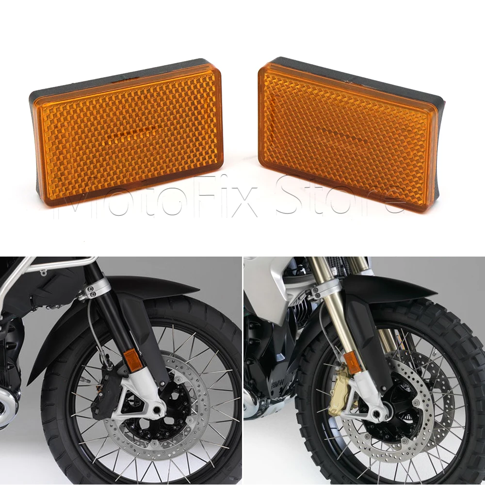 

Motorcycle Reflector Reflective Rectangle Safety Fork Reflector For BMW R1200GS ADV R1200R/RT/S/ST R1250GS/R/S/RT F800GS/GT/R/S
