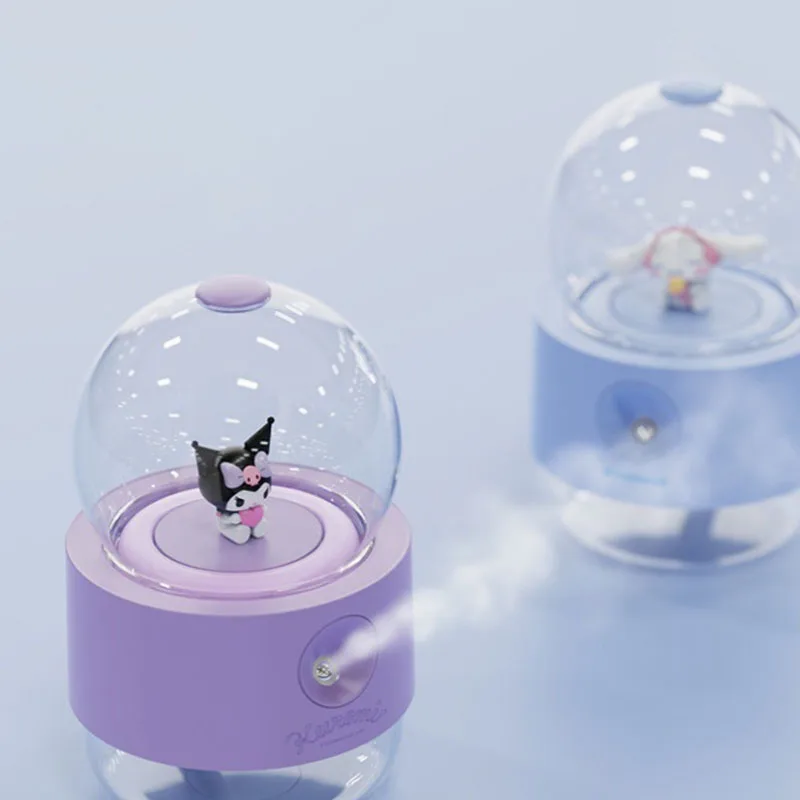 New Portable Home Office Desktop Water Replenishment Spray Night Light Creative Humidifier Sanrio Crystal Ball Humidifier