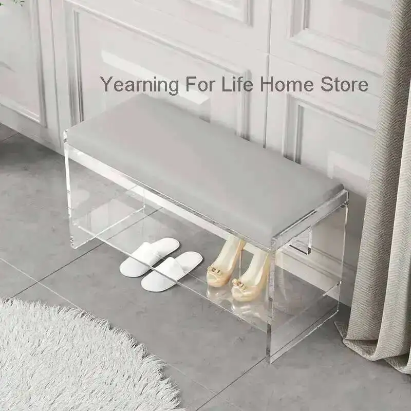 

Cabinet Door Luxury Home Acrylic Entrance Shoe Porch Cupboards Organizer Stool Desk Living Room Simple Modern Cute Shoe Rack