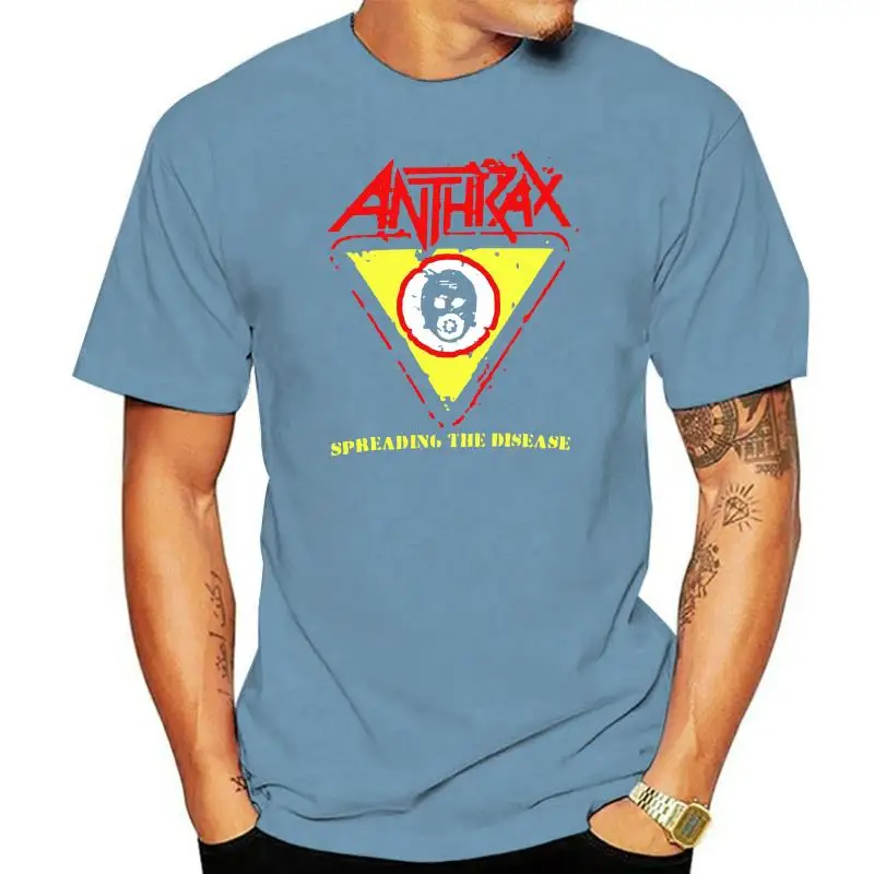 Anthrax Spreading The Disease Vintage Band Concert T Shirt Rok Metal Tee reprint