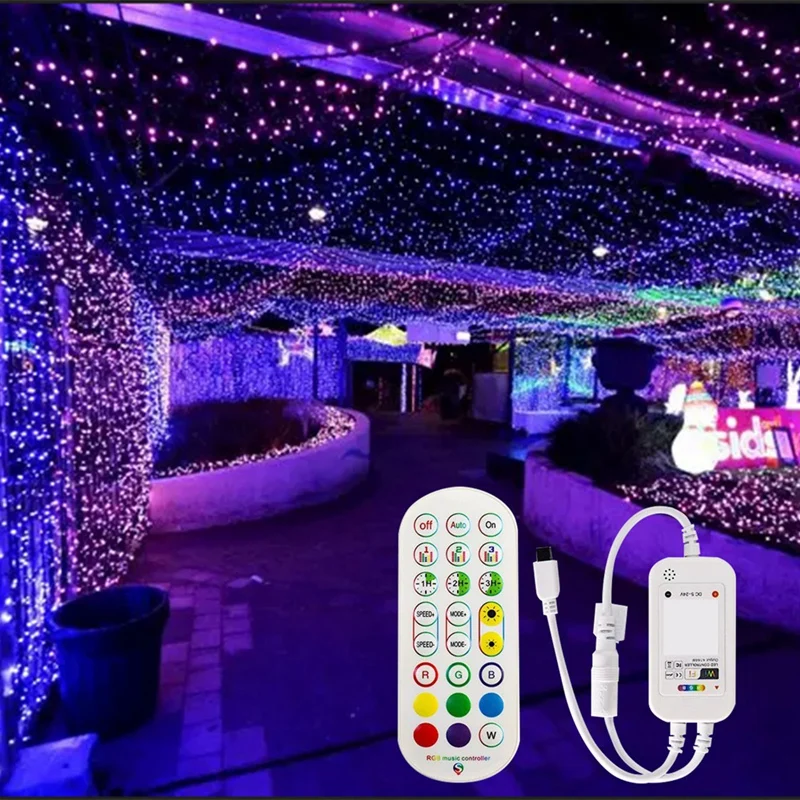 24Keys RGB LED Controller Tuya LED Strip Controller Music Controller With Smart Wi-Fi App Control Easy To Use