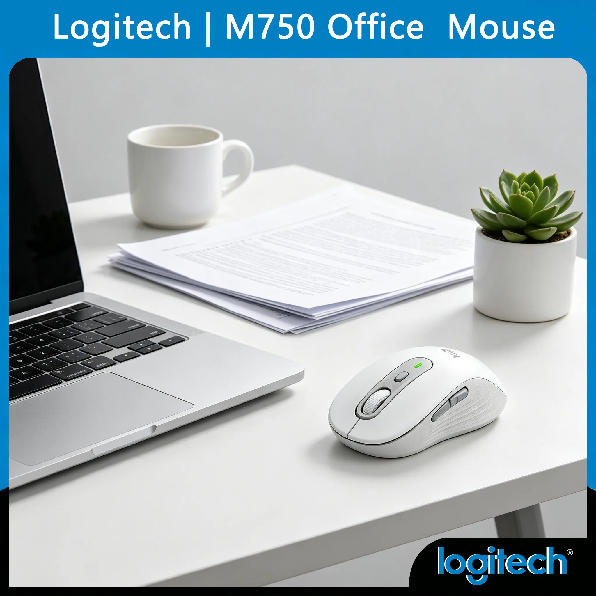 Ratón Inalámbrico Logitech M750/G304/G203/MX Anywhere 3S/M330/M650 con SmartWheel de Fácil Cambio y Clic Silencioso