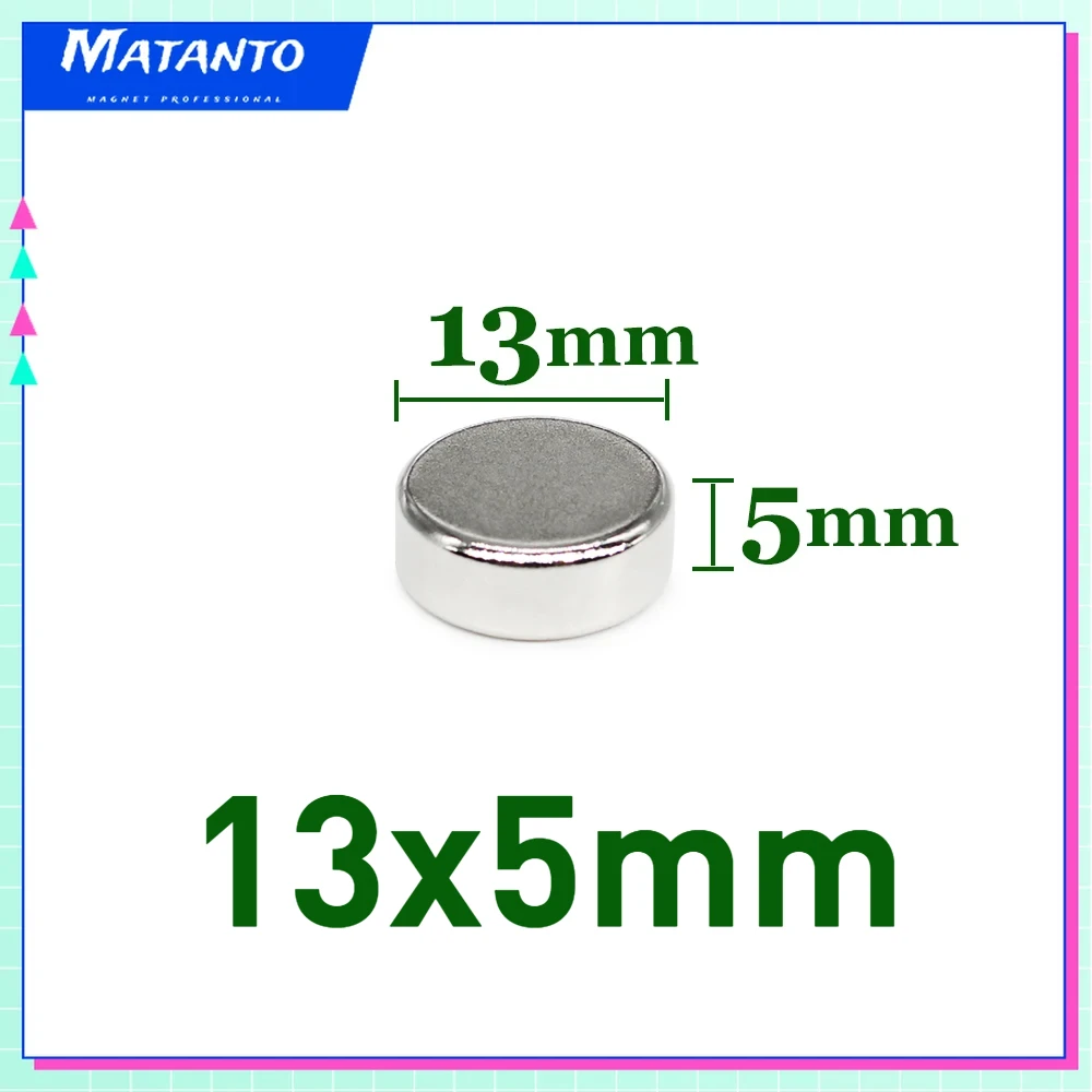 5/10/20/50PCS 13x5mm Round Magnets   13x5mm Strong Powerful Magnetic for Fridge,DIY,Building,Scientific,Craft,Education