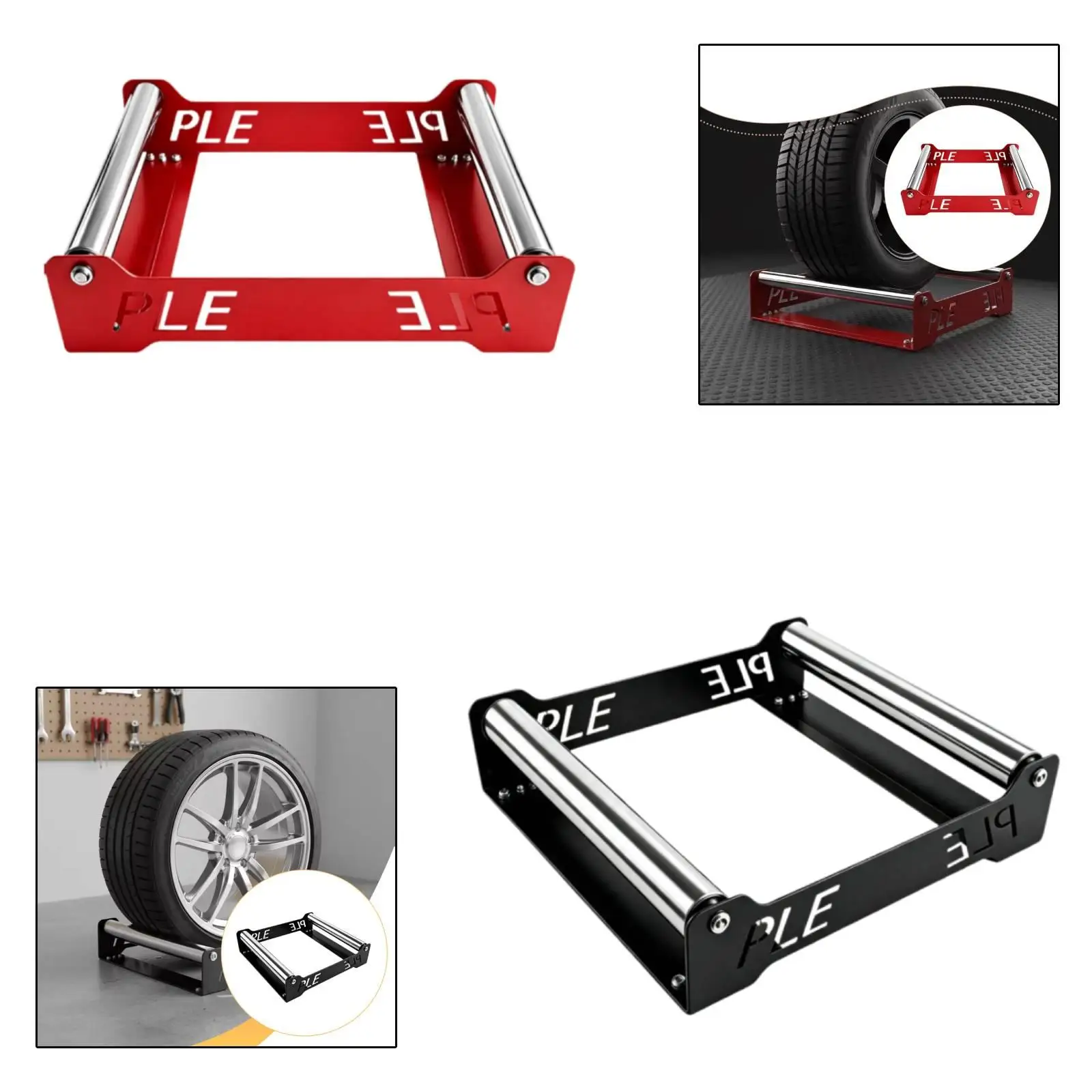 Rolling Wheel Detailing Stand Rotating Tire Stand for Tire Cleaning for Maintenance
