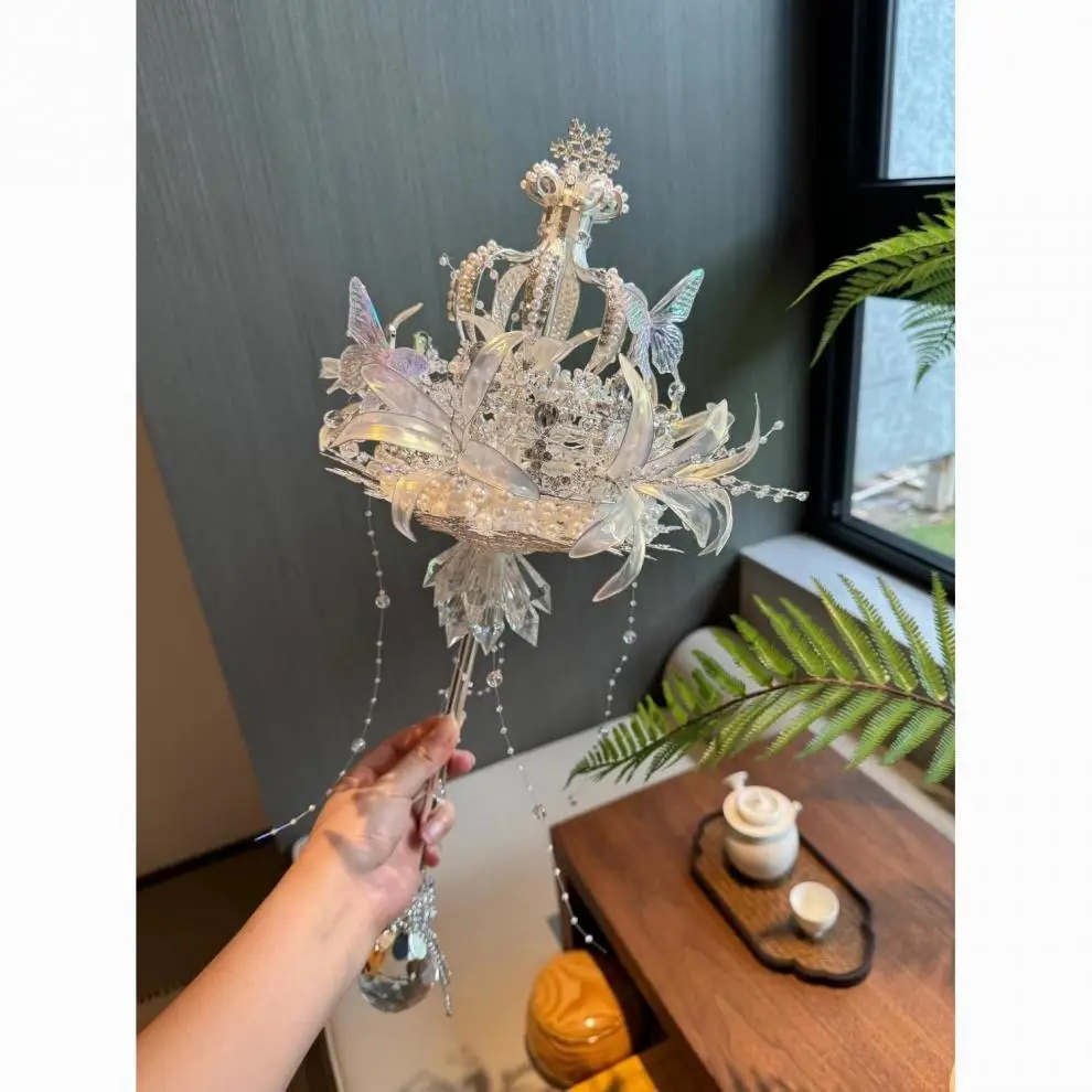 Wedding gift Xiaohongshu Internet celebrity same crown scepter hand bouquet handmade DIY material package