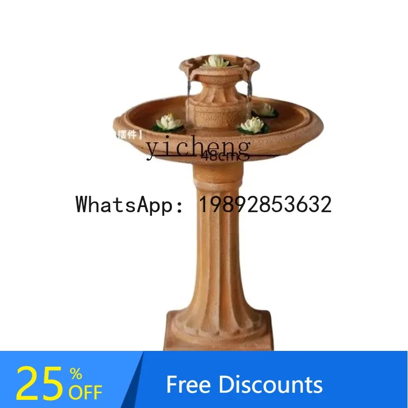 

x1 Flowing Water Fountain Outdoor Courtyard Garden Fountain Landscape Landscaping Circulating Water Wishing Pool
