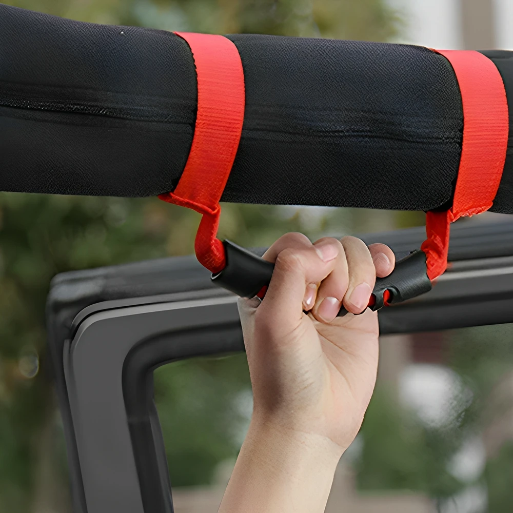 Roll Bar Grab Handles Grip Handle Fits For 1995-2021 Jeep Wrangler YJ TJ JK JKU JL Sports Sahara Freedom Rubicon X Unlimited