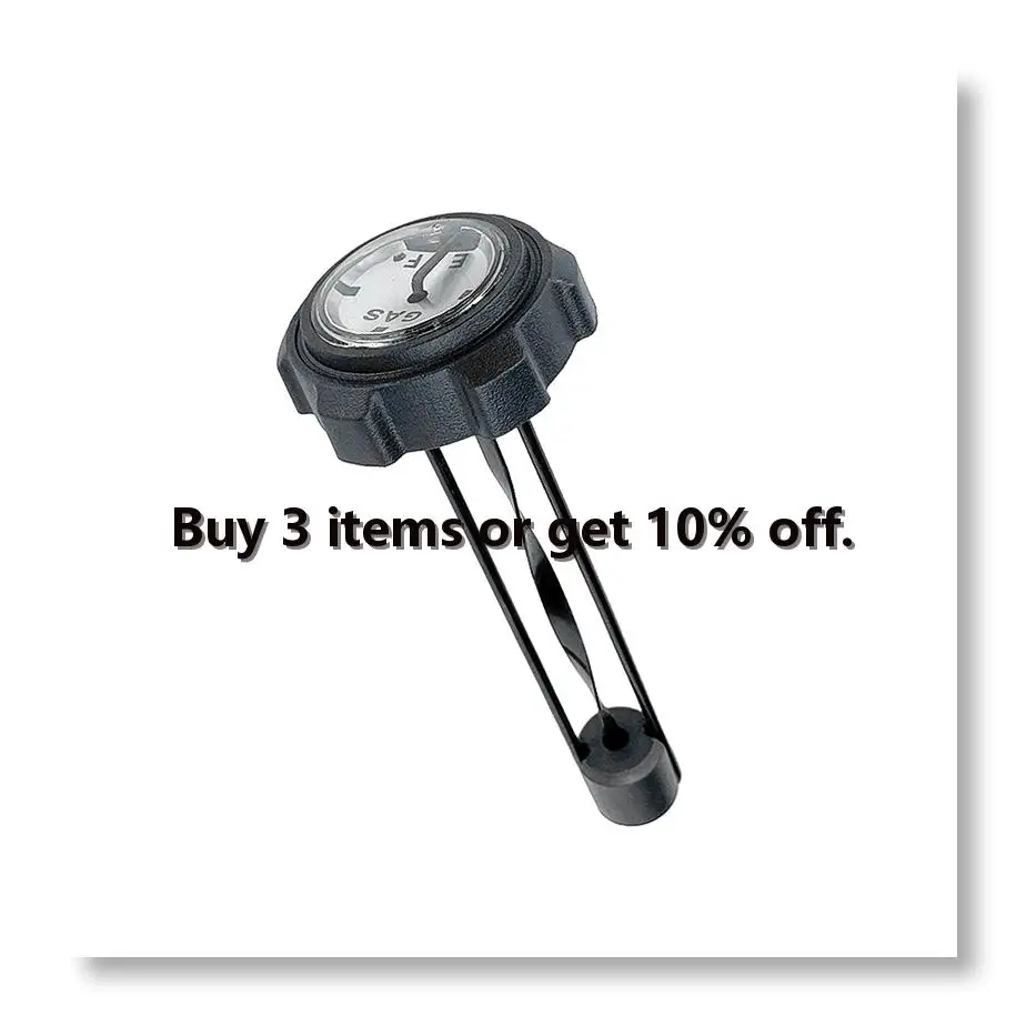 ✼Snowmobile Screw on Non-Vented Gas Fuel Caps with Gauge Mechanical Diesels Fuel Tanks Level Gauge