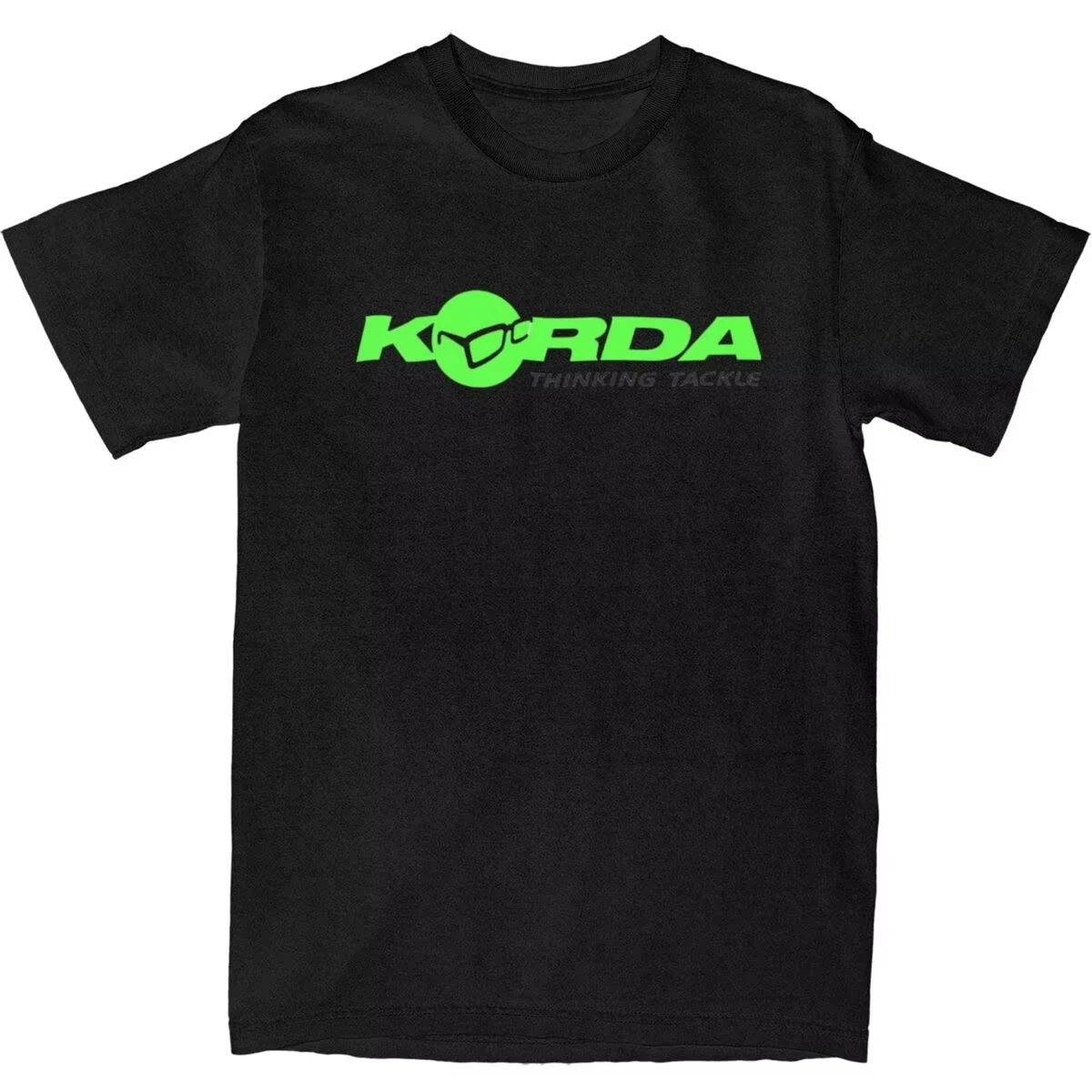

Футболка Korda с логотипом рыбы, новинка, футболки, Винтажная футболка с коротким рукавом, летняя хлопковая Футболка с круглым вырезом, яркость 5XL, топы, футболки