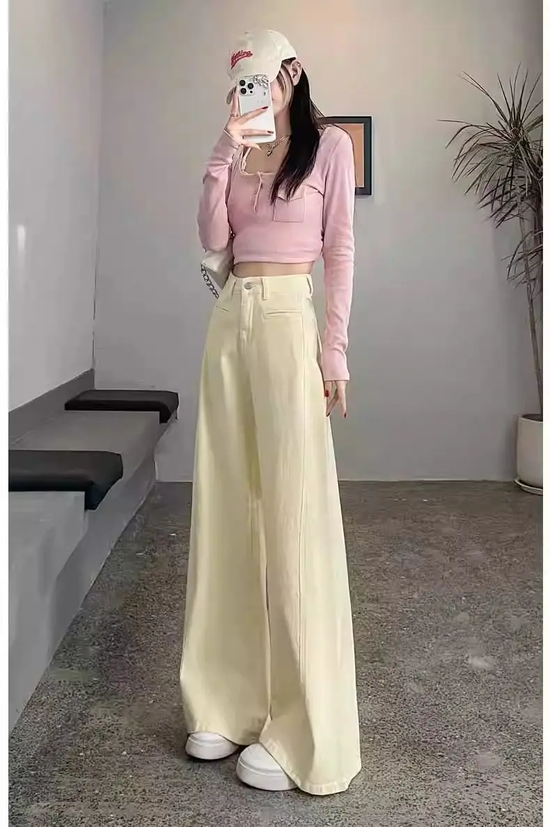 Jeans para mulher tie dye branqueado design irregular gradiente multi cor feminino denim moda arte única legal artístico boêmio