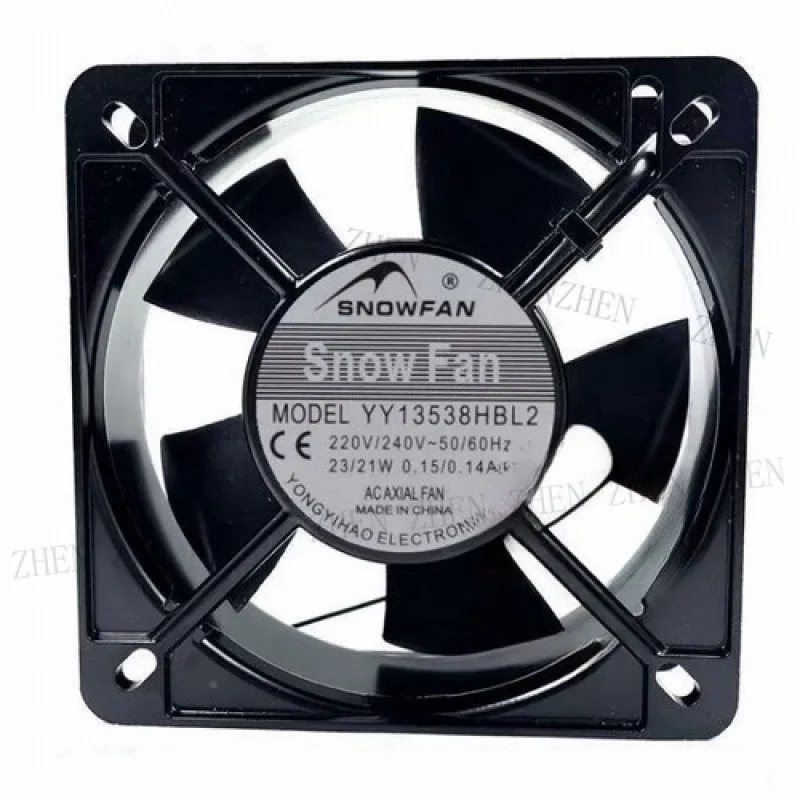 

Y 1 шт. 13,5 см 2 провода для вентилятора с алюминиевой рамой Вентилятор YY13538HBL2 AC220V 13538