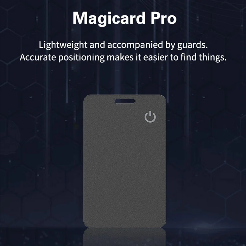 Scheda intelligente anti-smarrimento per portafoglio Ricarica wireless Scheda localizzatore di posizione ultrasottile per Apple Trova il mio monitoraggio in tempo reale per il telefono