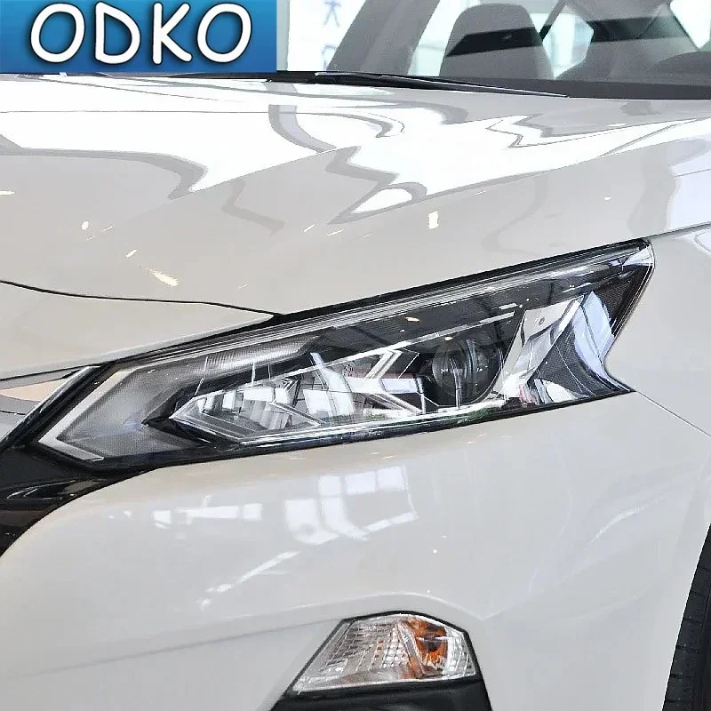 For Nissan Altima 2019 2020 Car Headlight Protective Tint Film Smoke Black Transparent TPU Light Protection Sticker Accessories