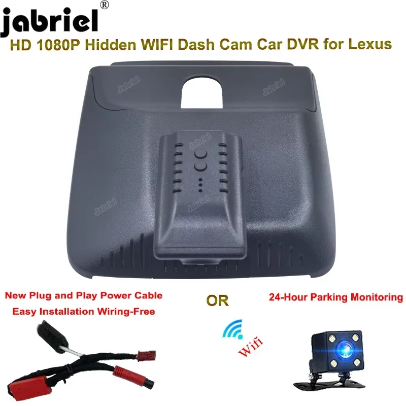 Jabriel for LEXUS NX 2021 2022 2023 Wifi Car DVR Video Recorder for LEXUS NX260 NX350h NX400 2021 2022 2023 HD 1080P Dash Cam