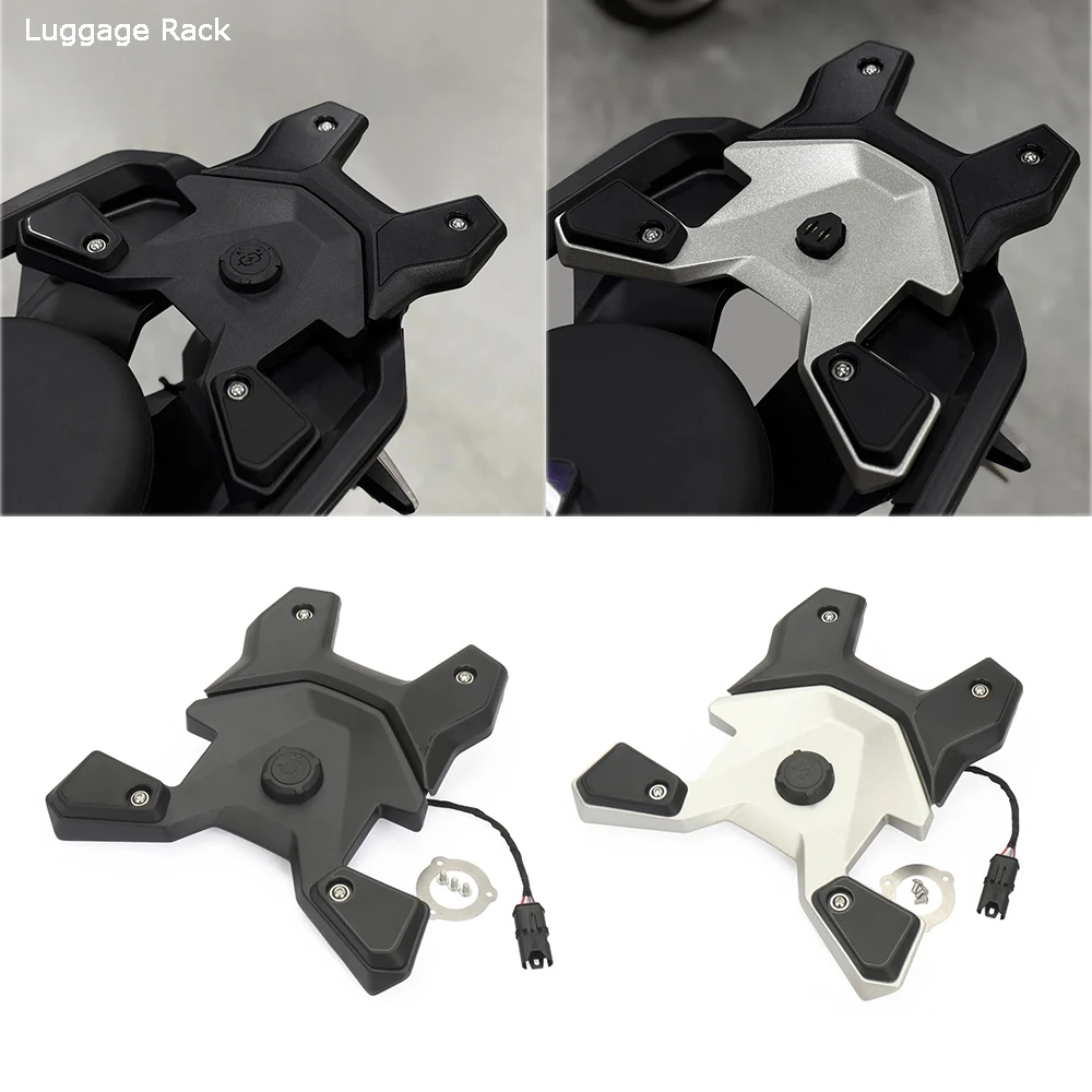 

For BMW R1300GS Adventure GS1300 C400GT C400X Motorcycle Rear Rack Tail Box Bracket Holder Top Case Luggage Rack USB interface