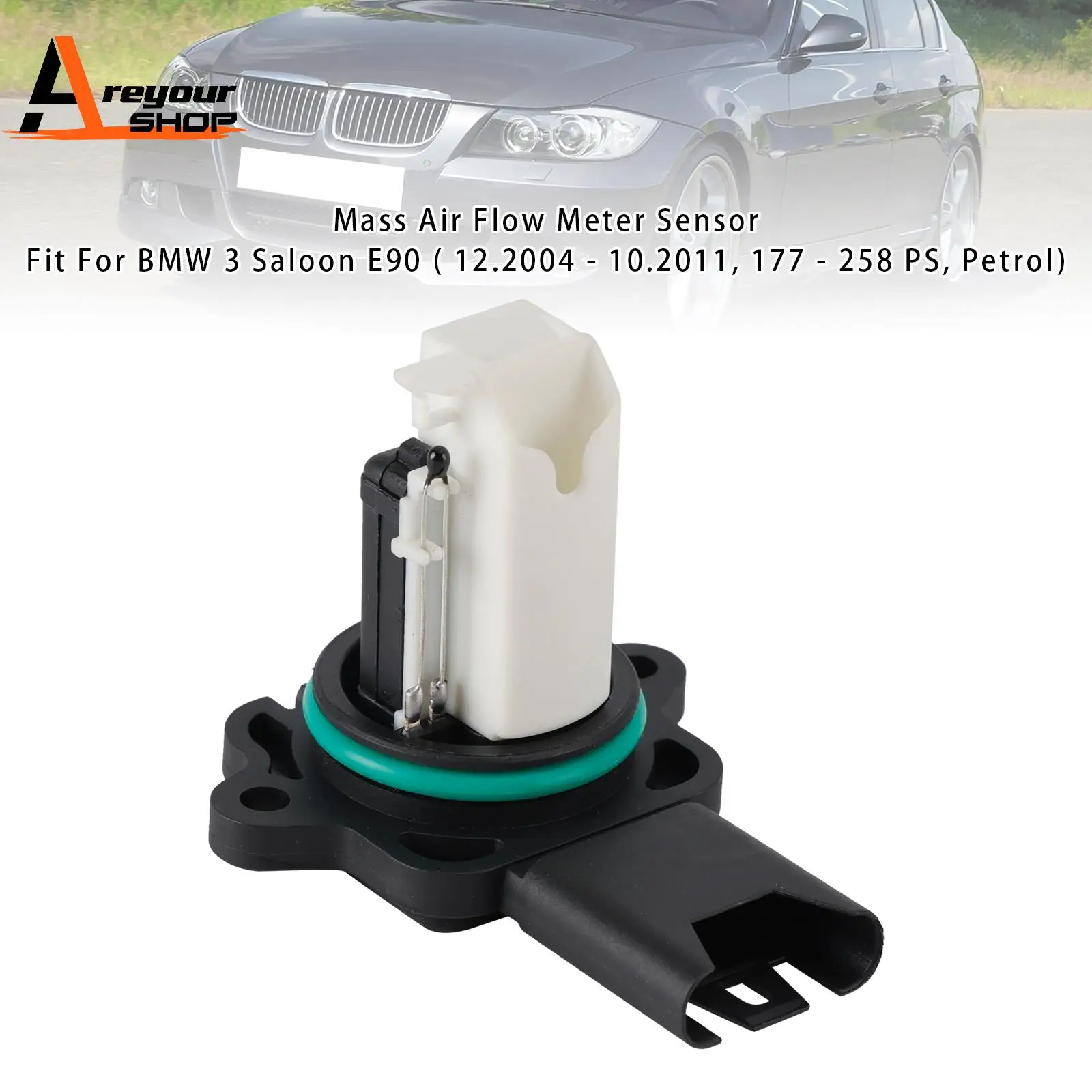 

Mass Air Flow Meter Sensor for BMW E60 E61 E63 E64 E87 E90 E91 5WK97502