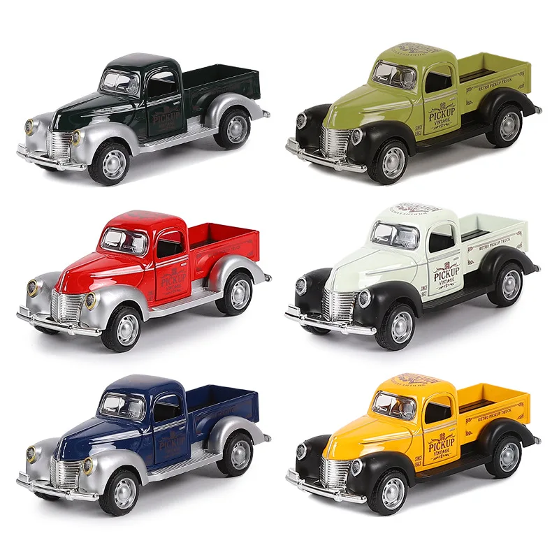 1:32 Alloy Pickup Truck Model Children's Toy Car Decoration Pull Back Car Model Boy Toy Die Cast Educational Toy