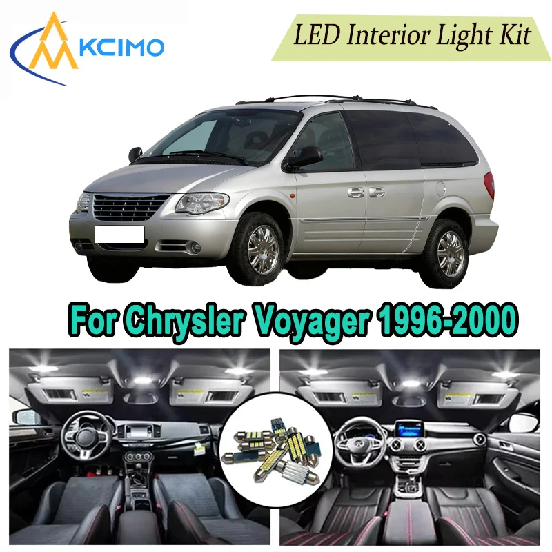 

Canbus LED Kit Interior Light Bulbs For Chrysler Voyager 1996-2000，Door Lights Super Bright Light Set Easy Install