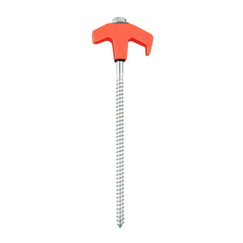 Hexagonal threaded , outdoor fixed tent floor , steel nails, windproof beach floor , camping canopy accessories