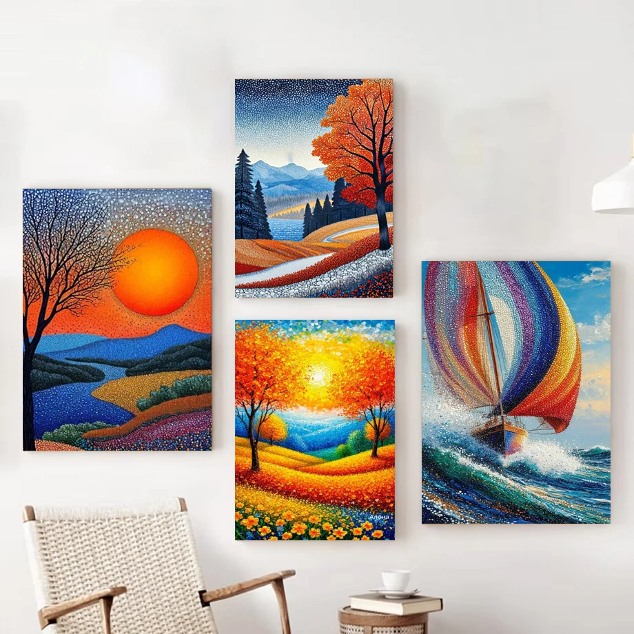 Photos for Living Room/Home Decoration Abstract color frameless decorative painting Home/room decoration
