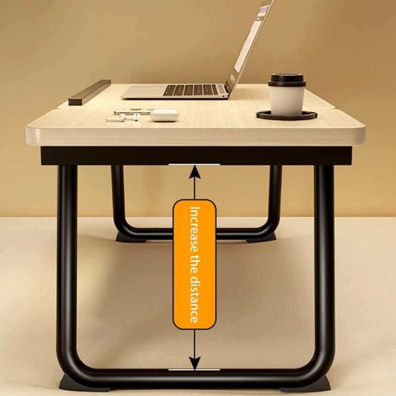 Sturdy Wooden Desktop Foldable Adjust Desk Space Saving Foldable Laptop Table Suitable for Students Remote Workers high quality
