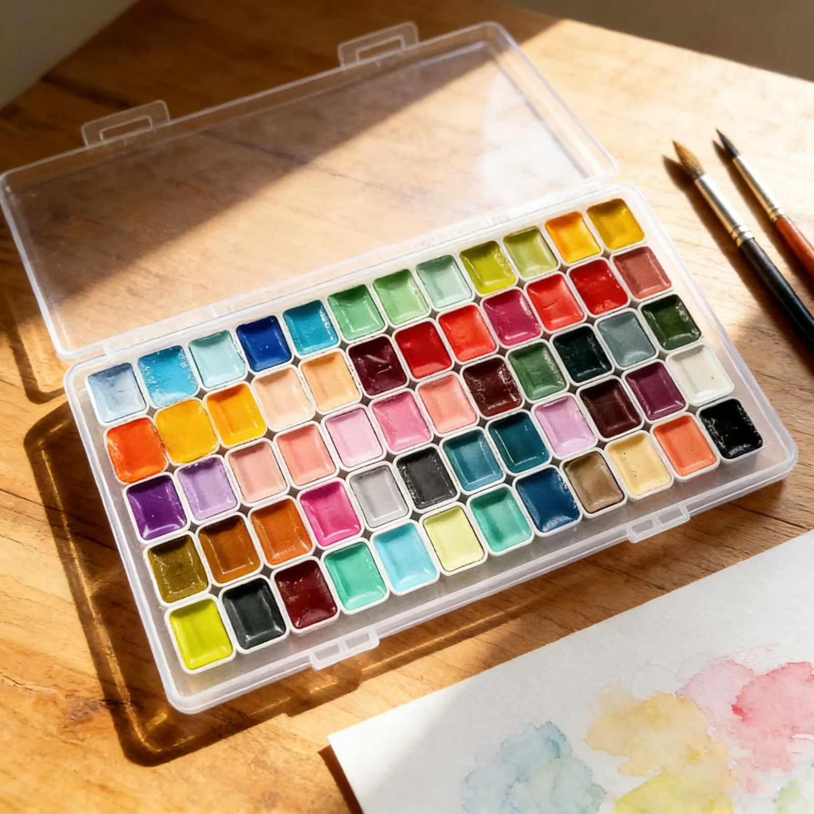 98/60/48 Rich Colors Premium Watercolor Paint Set, Perfect Travel Watercolor Set for Artsits,Hobbyists and Painting Lovers