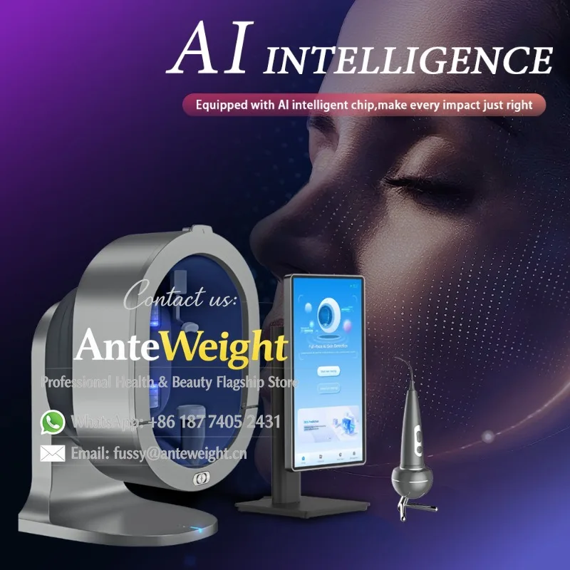 Magic Mirror 3D AI Skin Analyzer Facial Scanner Face Analysis Machine Beauty Equipment Moisture Pore Wrinkle Acne Detector CE