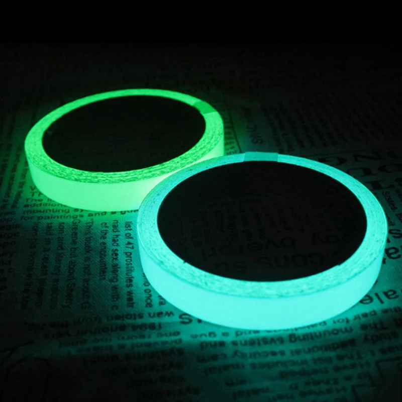 3M Luminous Fluorescent Night Self-adhesive Glow In The Dark Sticker Tape Safety Security Home Decoration Warning Adhesive Tape