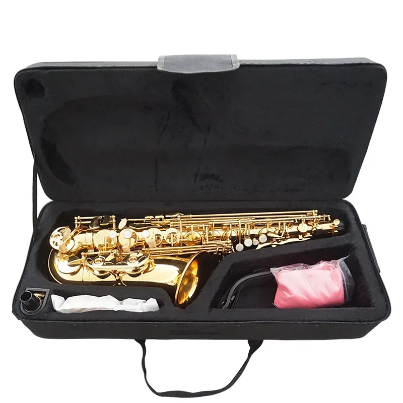 

Aiersi brand Gold Lacquer Eb Alto Saxophone alto sax woodwind instrument