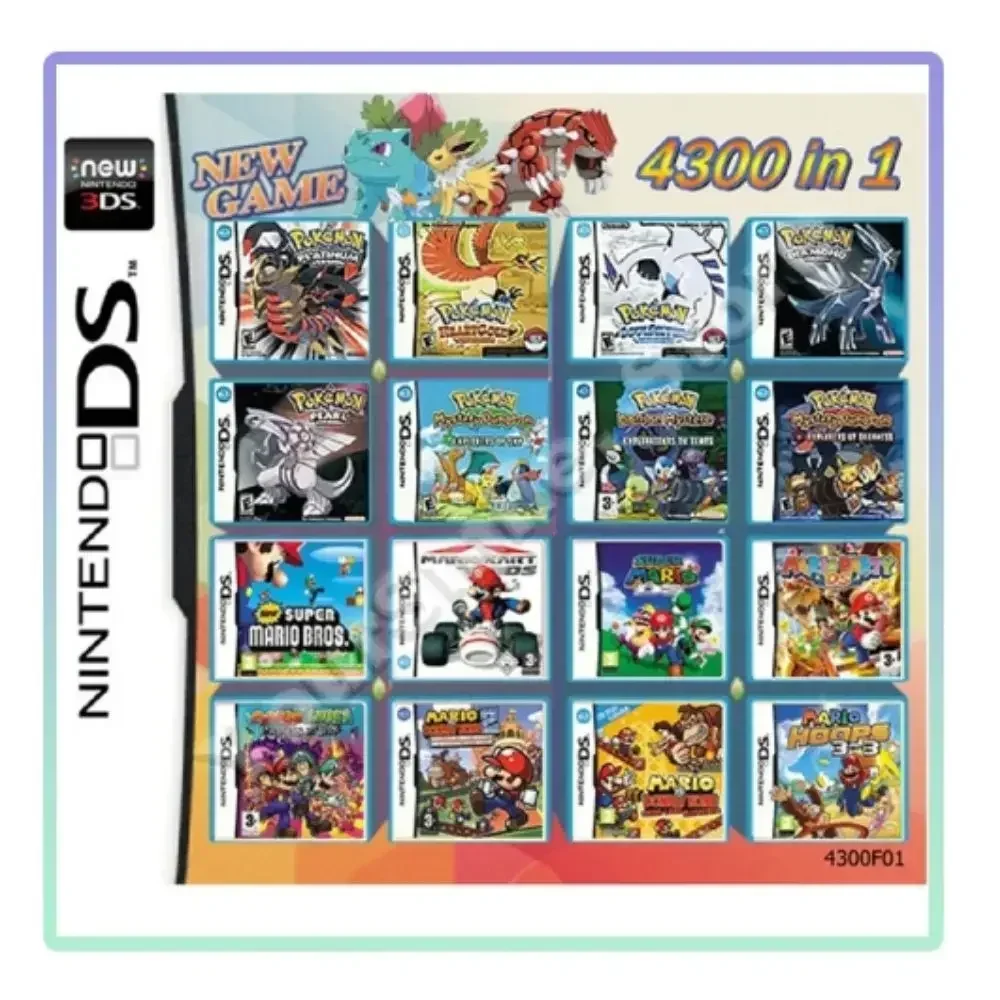 3DS NDS Game Card Combined Card 5000 In 1 NDS Combined Card NDS Cassette 482 IN1 208 4300