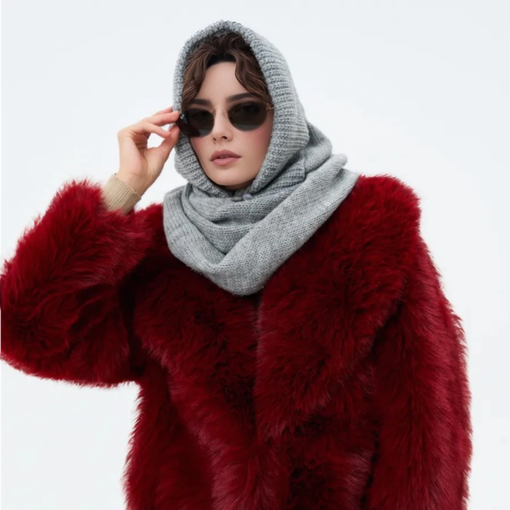 korean-ins-knitted-scarf-baraclava-hat-warm-fashion-neck-scarf-men-and-women-universal-winter-casual-solid-color-fashion-hat