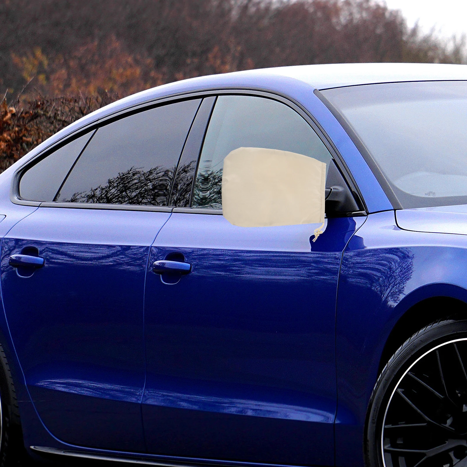 

2pcs Car Side Mirror Covers 210D Oxford 33x27cm Waterproof Rear View Mirror Dust Rain Snow Protective Cover for Universal Cars