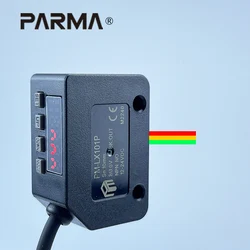 PARMA Color Sensor Photoelectric Switch RGB Mark Recognition Deviation Correction 12-24V DC NPN PNP Differentiation Positioning