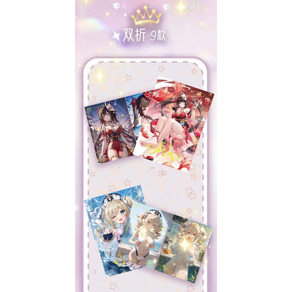 Beautiful Girl Collection Card for Children Popular Lovely Girl Robin Barbara Elysia Goddess Story Limited Game Card Kids Gifts