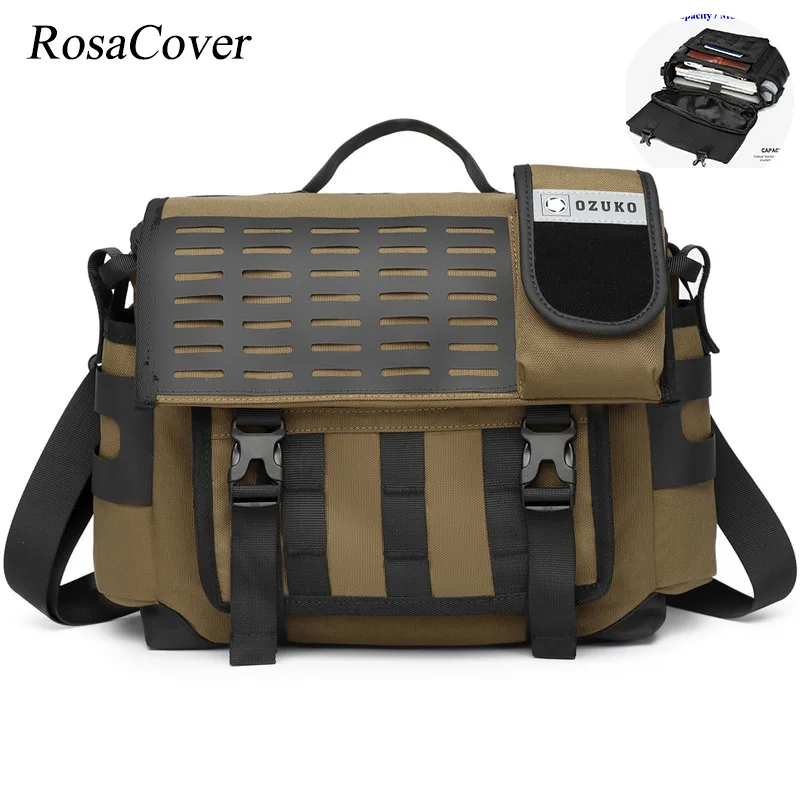 Men Casual Crossbody Shoulder Bag Fashion Outdoor Multifunctional Messenger Bag Men Large-capacity Travel Waterproof Postman bag