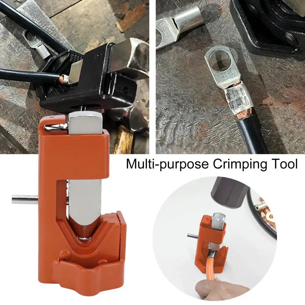 Multi-purpose Crimping Tool Portable Hammer Crimper Wire Terminal Tool for Electricians Battery Crimping Plier for Wide Usage