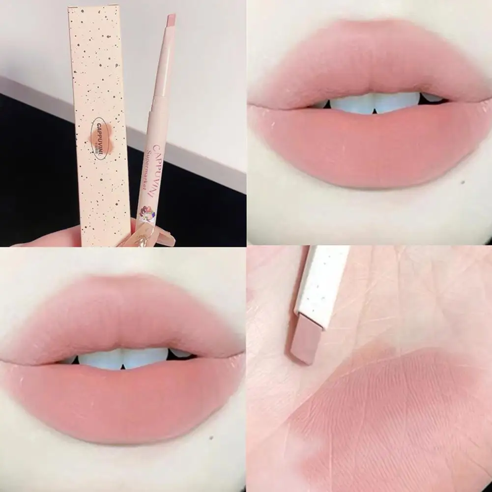 Nude Lip Liner Long-Lasting Natural Pink Soft Matte Velvet Lips Contour Makeup Pencil Waterproof Draw Lip Line Pen
