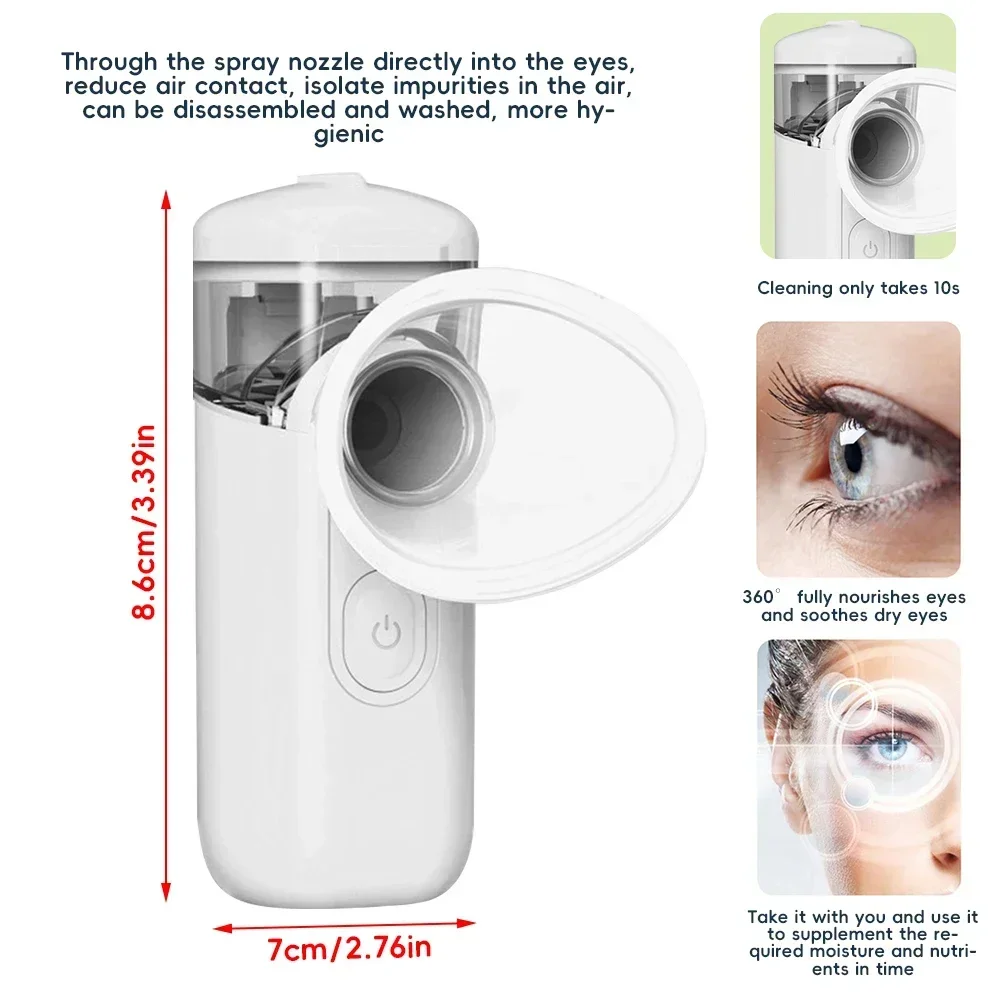 Ultrasonic Nano Nebulizer Eye Care Device MINI Eye Care Device Relieves Dry Eyes and Provides Eye Care Eye Health Care