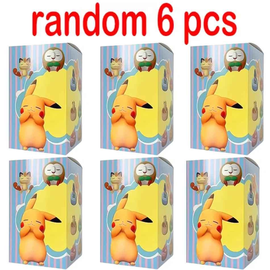 Anime Pokemon Eevee Sleeping Position Series Blind Box Sylveon Umbreon Flareon PVC Toy Desktop Decoration Model Christmas Gift view 4