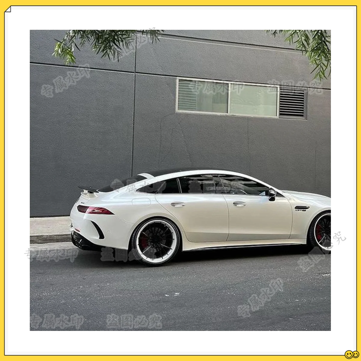 

Car Rear Bumper Spoiler Air Vent Cover Side Canard for Mercedes-Benz AMG GT GT50 GT63 X290 Sedan