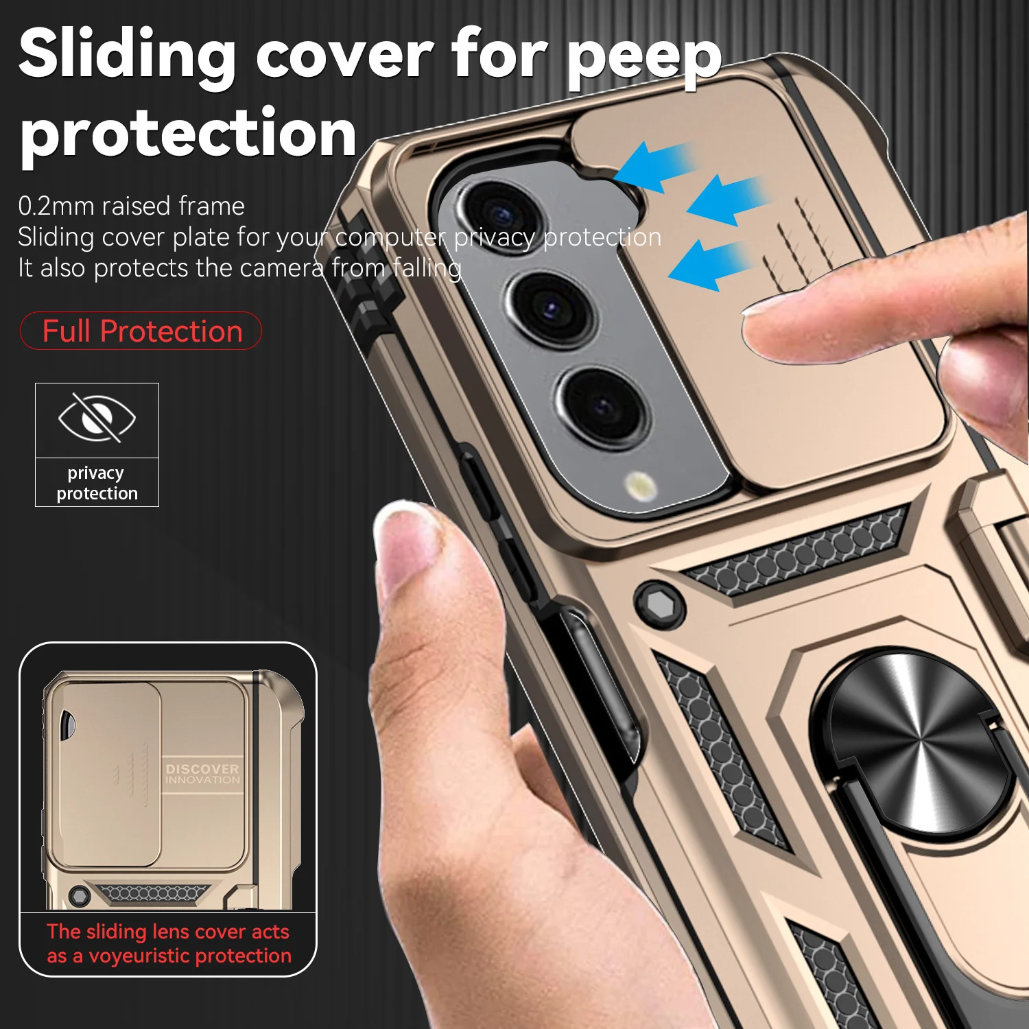 With Pen Slot For Samsung Galaxy Z Fold 6 5 Case Hinge Armor Shockproof Magnetic Fold 4 Car Holder Slide Camera Protector Cover