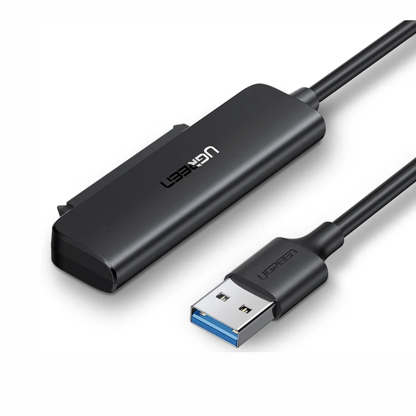 

UGREEN Кабель-переходник SATA-USB 3.0 для 2,5-дюймового SSD-накопителя и HDD, адаптер жесткого диска, 5 Гбит/с, поддержка SATA III UASP