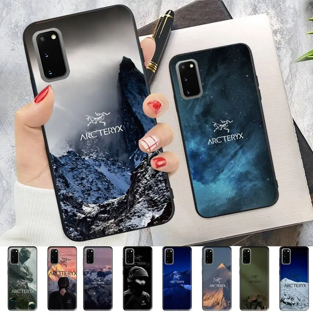 A-Arcteryxs LOGO Phone Case For Samsung S 24 Fe 25 Ultra Plus 20 Lite 21 30 22 23 24 22 Ultra 5G Fundas