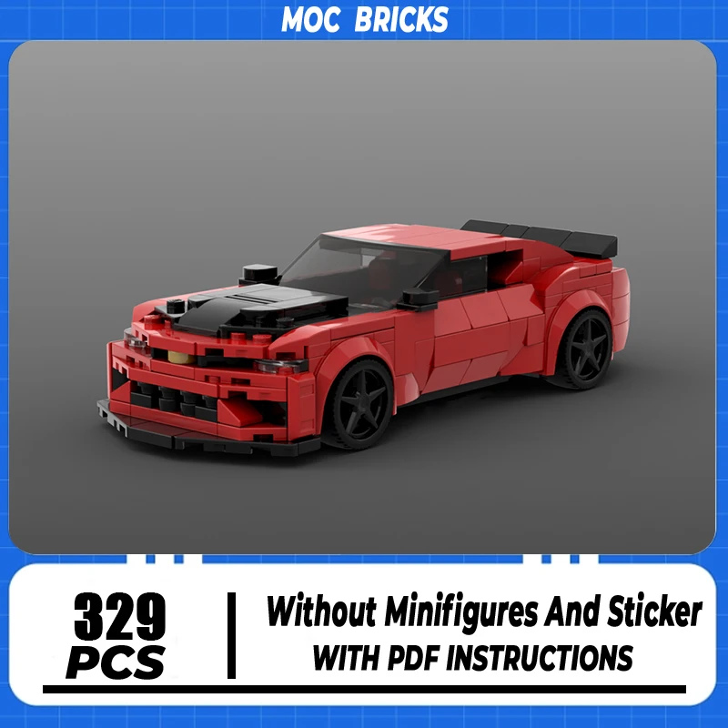 Super Sports Car MOC Building Blocks 1LE Champion Speed Cars DIY Assembly Bricks Creative Toys Collection Display Gifits