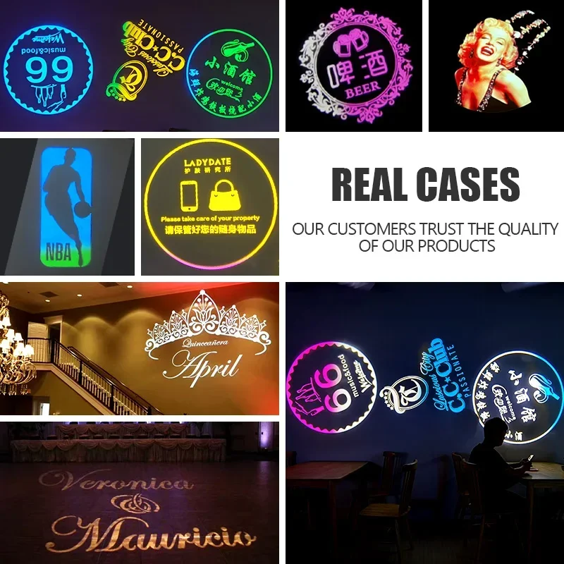 Luzes impermeáveis do casamento, mudança da cor, logotipo, projetor do Gobo, anunciando luzes, exterior, poder superior, IP67, venda quente