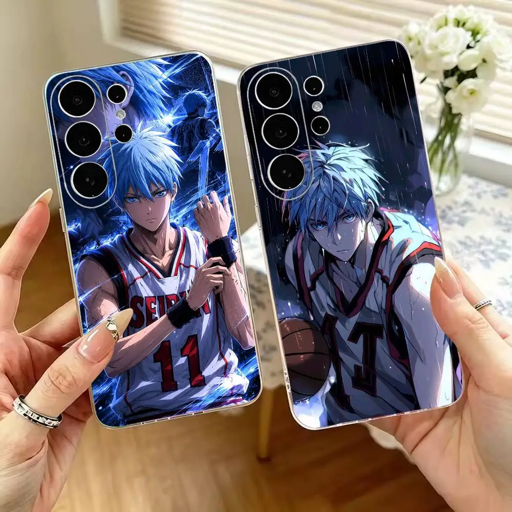 Kuroko's Basketball Anime Transparent Phone Case For Samsung S25,S24,S21,S22,S23,S30,Ultra,S20,Plus Soft Cover